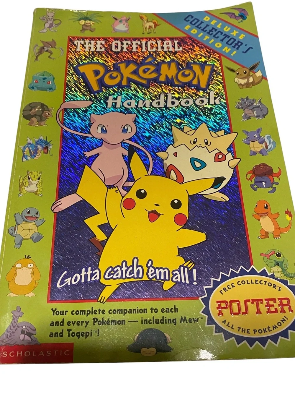 Official Pokemon Handbook by Maria S. Barbo 1999 Scholastic Paperback Collectors